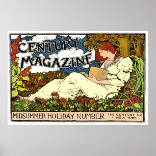 Vintag Art Nouveau Century Magazine Poster
