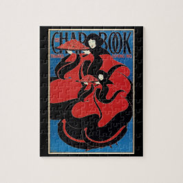 Vintag Art Nouveau Chap Book Erntedank Puzzle