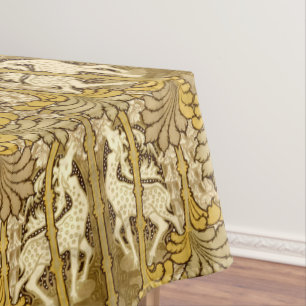 Vintag Art Nouveau Deer Pattern Tischdecke