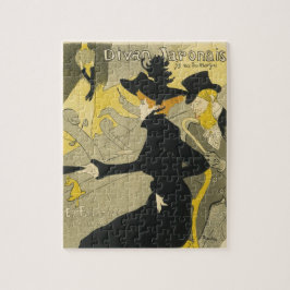 Vintag Art Nouveau Nightclub Café, Divan Japonais Puzzle