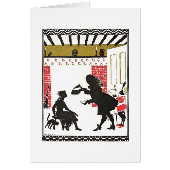 Vintag - Aschenputtels Glaspantoffel-Silhouette, (Vorne)