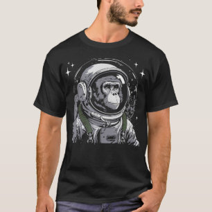 Vintag Astronaut Affen Primat Tier Lover Zook T-Shirt