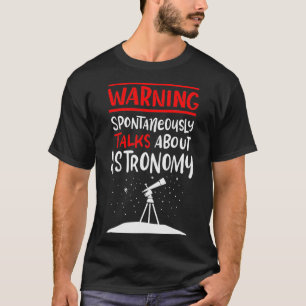 Vintag Astronomie Sprichwort Retro Telescope Space T-Shirt
