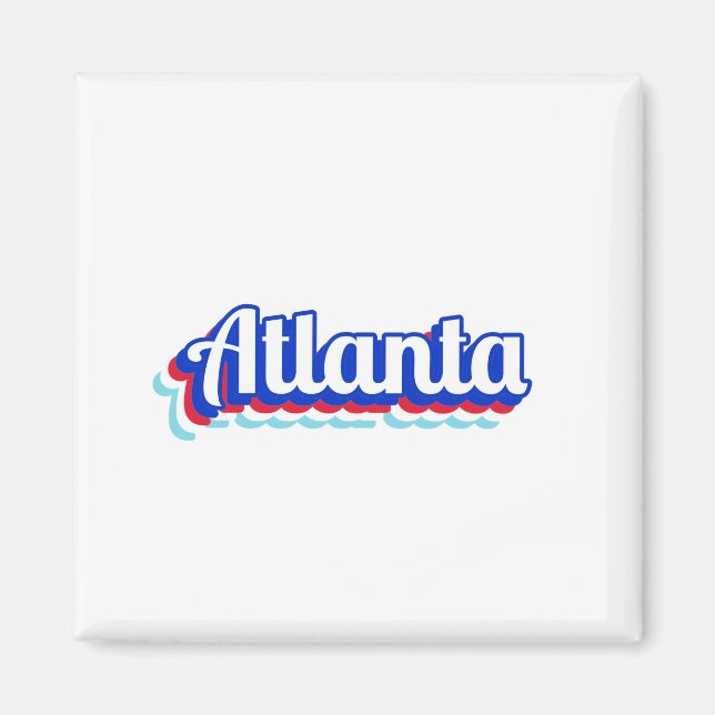 Vintag Atlanta Magnet (Vorne)