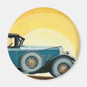 Vintag Auburn Motors Sunburst Ad Magnet