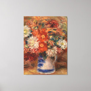 Vintag Auguste Renoir Yellow Pink Red Bouquet Leinwanddruck