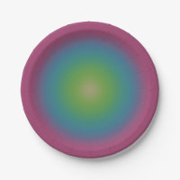 Vintag Aura Lila Grün Elfenbein Gradient Ombre
