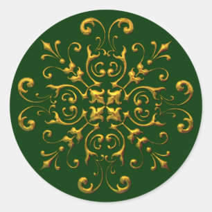 Vintag aussehen Gold Flake Stickers