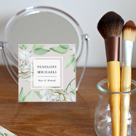 Vintag aussehen Weiße Farbe Quadratische Visitenkarte