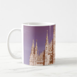Vintag aussehende Mailänder Kathedrale alias Duomo Kaffeetasse