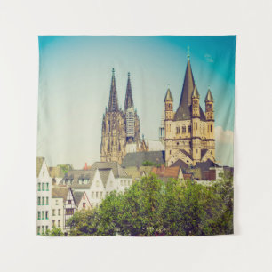 Vintag aussehender Koelner Dom Kölner Dom Kölner D Wandteppich
