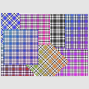 Vintag aussehendes Kariertes Tissue Paper HAMbyWG Seidenpapier