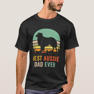 Vintag Aussie Shepherd Papa Best Vater Ever Aussie T-Shirt