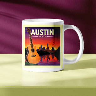 Vintag Austin Texas Kaffeetasse