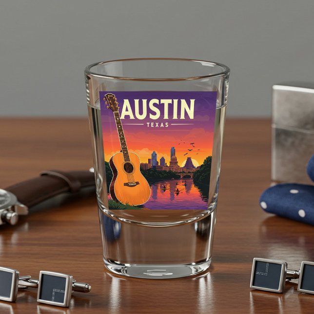 Vintag Austin Texas Schnapsglas (Von Creator hochgeladen)