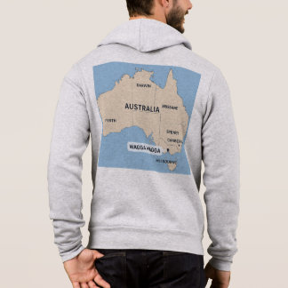 Vintag Australia Map Hoodie | Retro Australian Ba