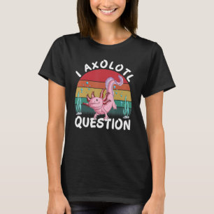 Vintag Axolotl I Axolotl Fragen Niedlicher Axo Fun T-Shirt