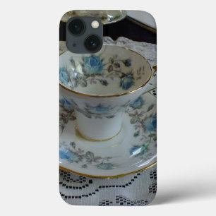 Vintag Aynsley Blue Rose Tea iPad Case