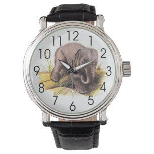 Vintag Baby Elephant Armbanduhr