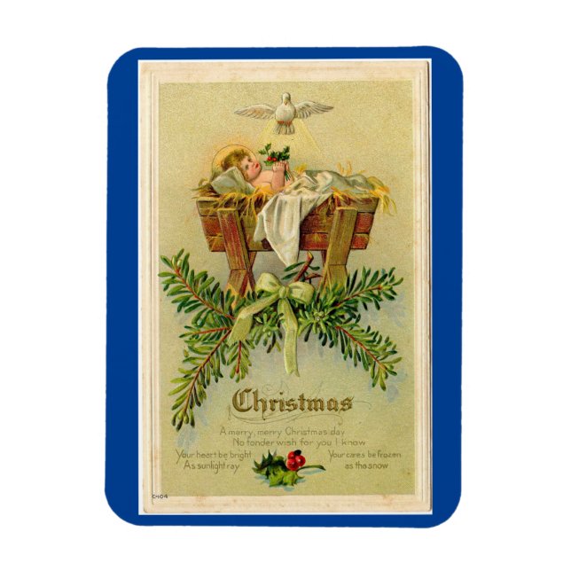 Vintag Baby Jesus Flexible Magnet (Vertikal)