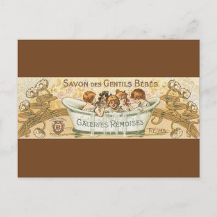 Vintag Baby Soap Ad Postkarte