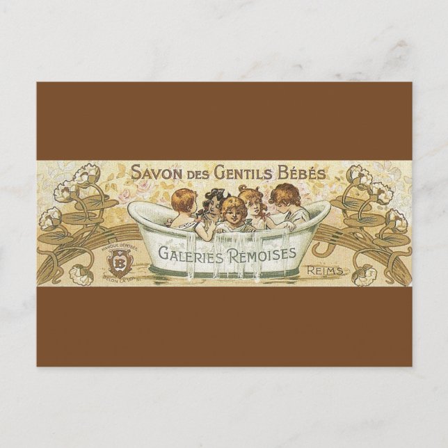 Vintag Baby Soap Ad Postkarte (Vorderseite)