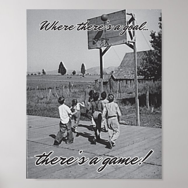 Vintag Backyard Basketball Poster (Vorne)