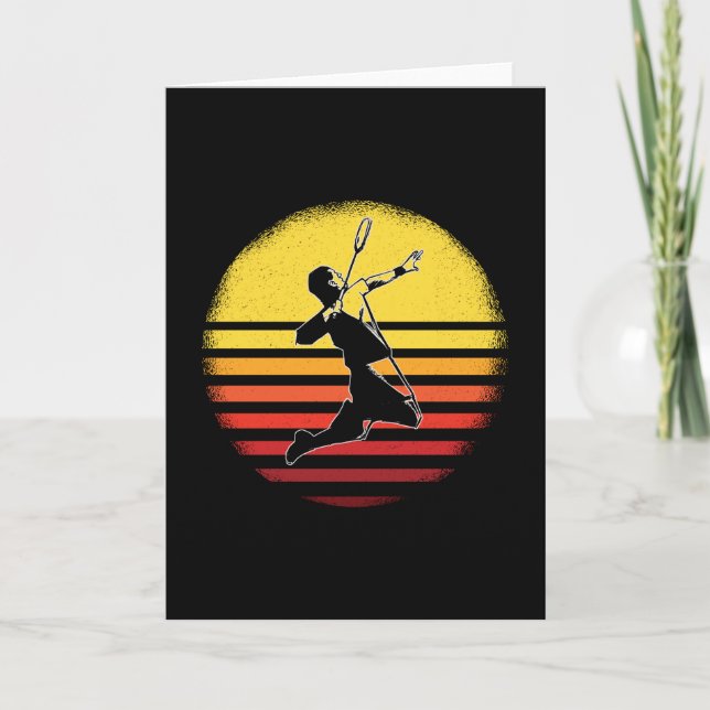 Vintag Badminton Karte (Vorderseite)