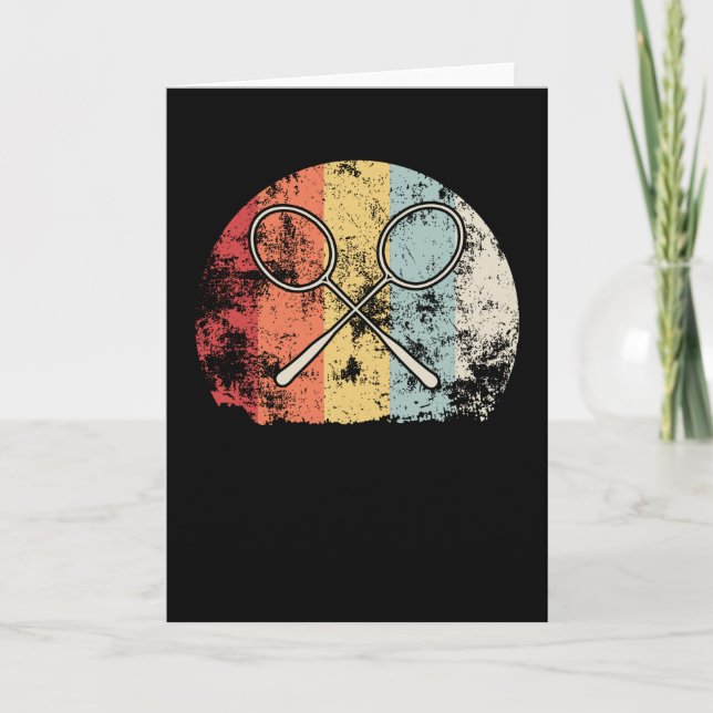 Vintag Badminton Karte (Vorderseite)