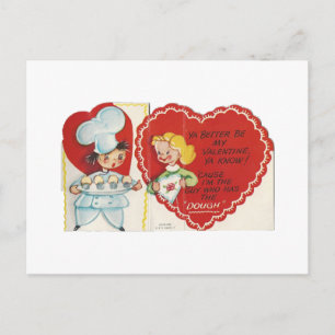 Vintag Baker Valentine Feiertagspostkarte