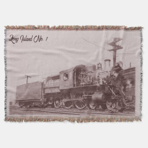 Vintag Baldwin Locomotive Throw Blanket Decke