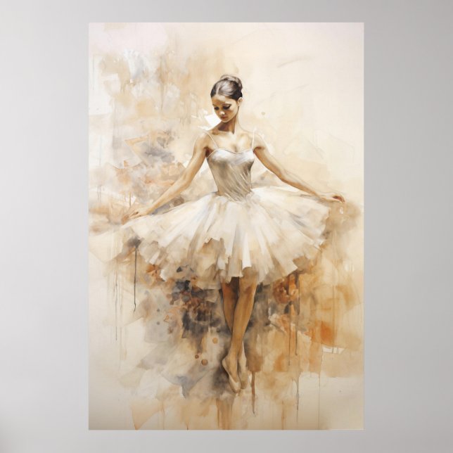 Vintag Ballerina Poster (Vorne)