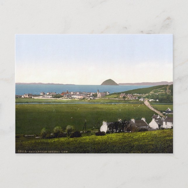 Vintag Ballintrae-Landschaft, 1905 Schottland Postkarte (Vorderseite)