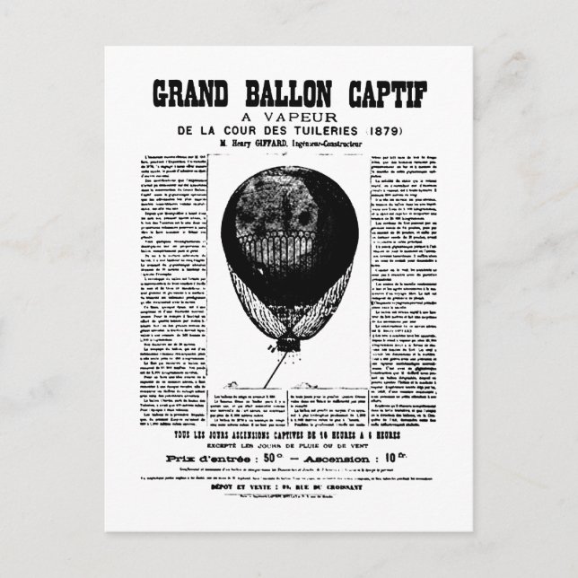 Vintag Balloons Postkarte (Vorderseite)