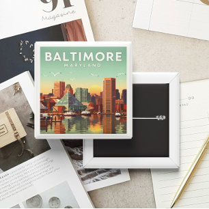Vintag Baltimore Maryland Button