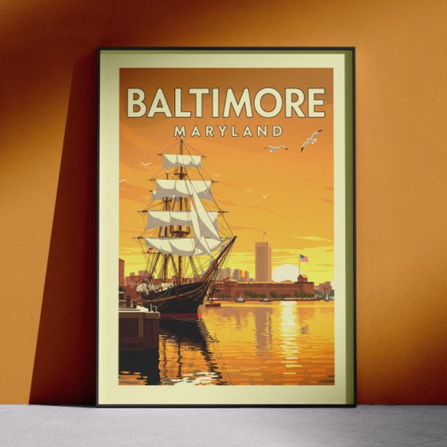 Vintag Baltimore Maryland Poster (Von Creator hochgeladen)