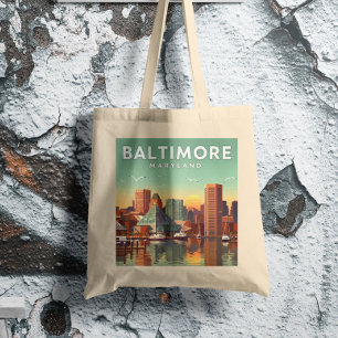 Vintag Baltimore Maryland Tragetasche