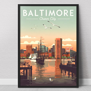 Vintag Baltimore Poster