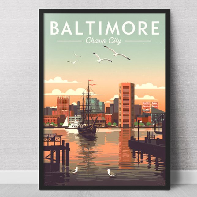 Vintag Baltimore Poster (Von Creator hochgeladen)