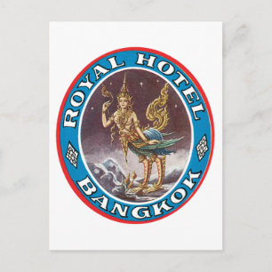 Vintag Bangkok Thailand Postkarte