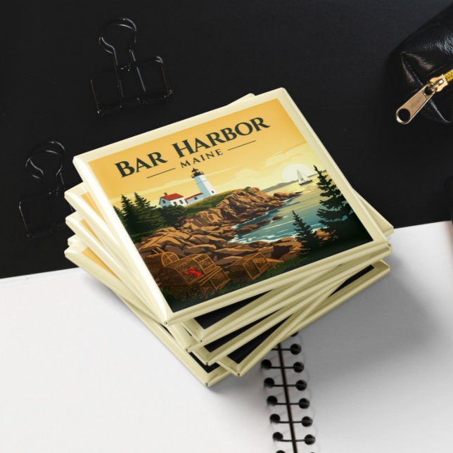 Vintag Bar Harbor Maine Magnet (Von Creator hochgeladen)