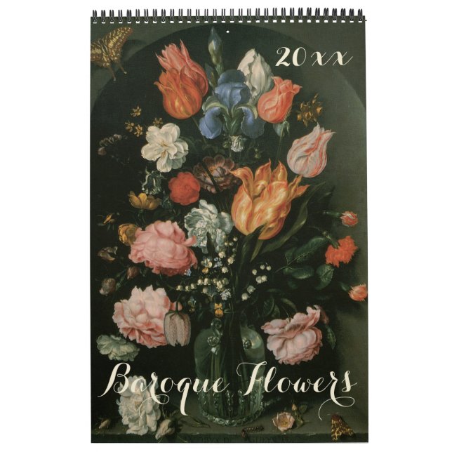 Vintag Barock Stillleben Blume Kunst, Dichtung und Kalender (Titelbild)