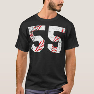 Vintag Baseball 55 Jersey Number Premium T-Shirt
