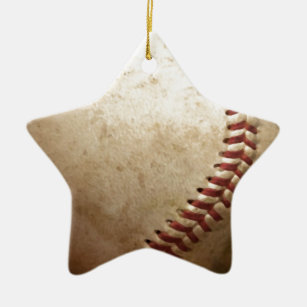 Vintag Baseball Keramik Ornament