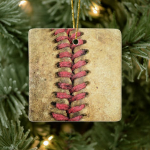 Vintag Baseball Keramikornament