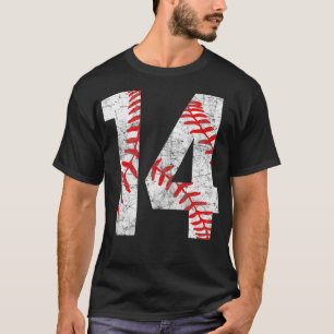 Vintag Baseball Mama 14 Jersey Baseball Favorit P T-Shirt