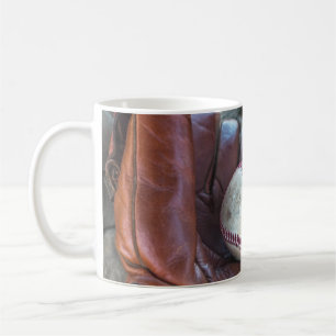 Vintag Baseball Mit und Ball Baseball Glove Amer Kaffeetasse