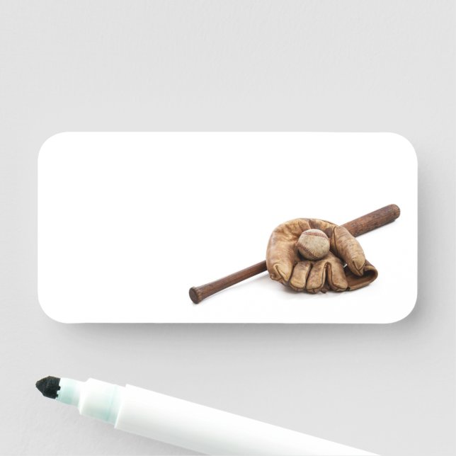 Vintag Baseball Namensschild (Beispiel)