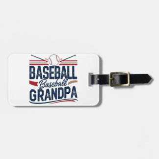 Vintag Baseball Opa Gepäckanhänger