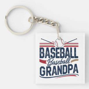 Vintag Baseball Opa Schlüsselanhänger